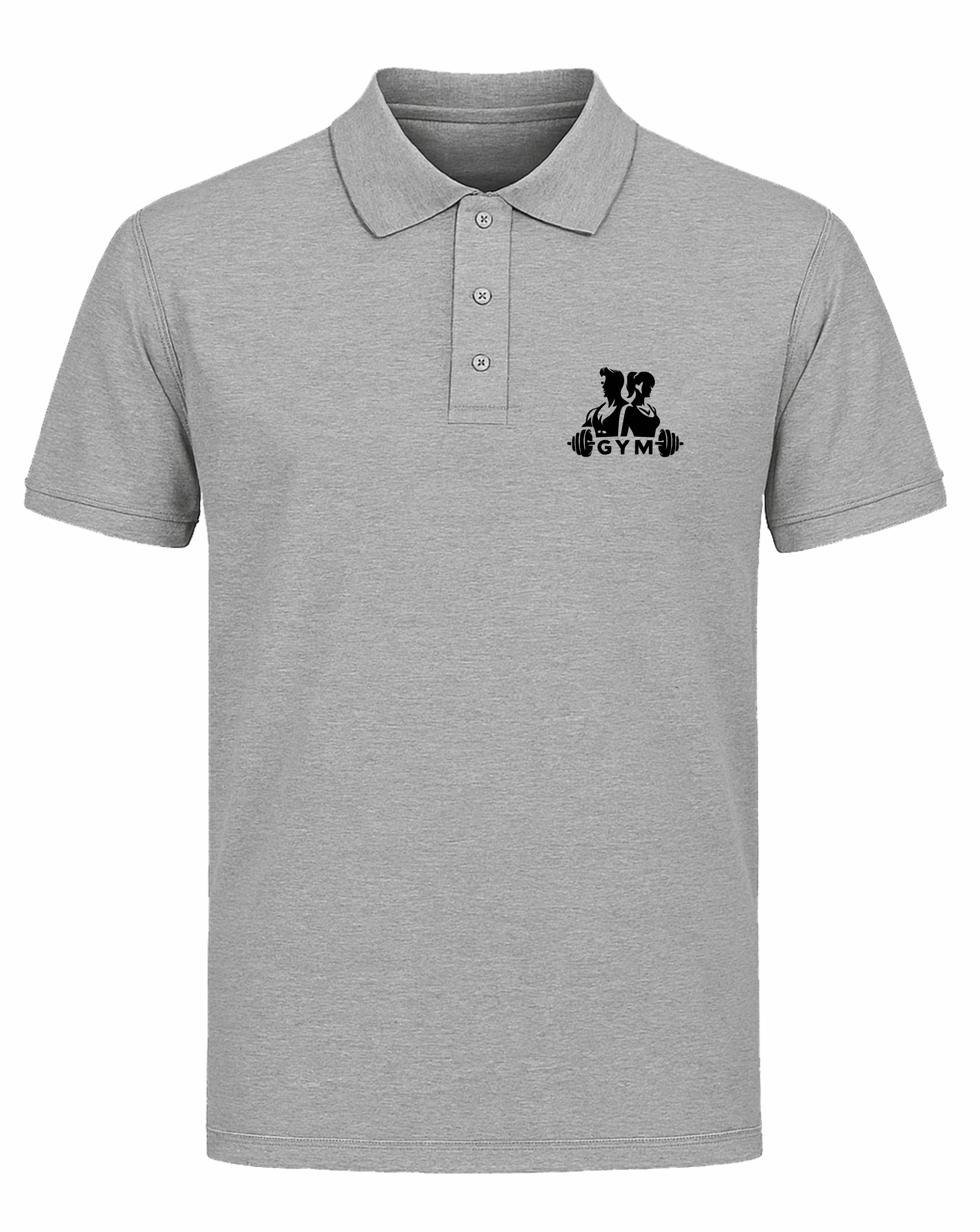 Gri polo yaka tişört